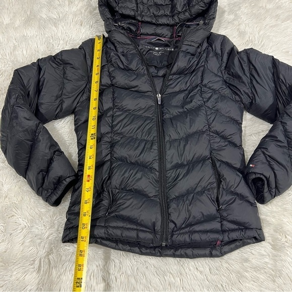 Tommy Hilfiger Womens Packable Hooded Black Down Puffer Jacket XS - Picture 5 of 14